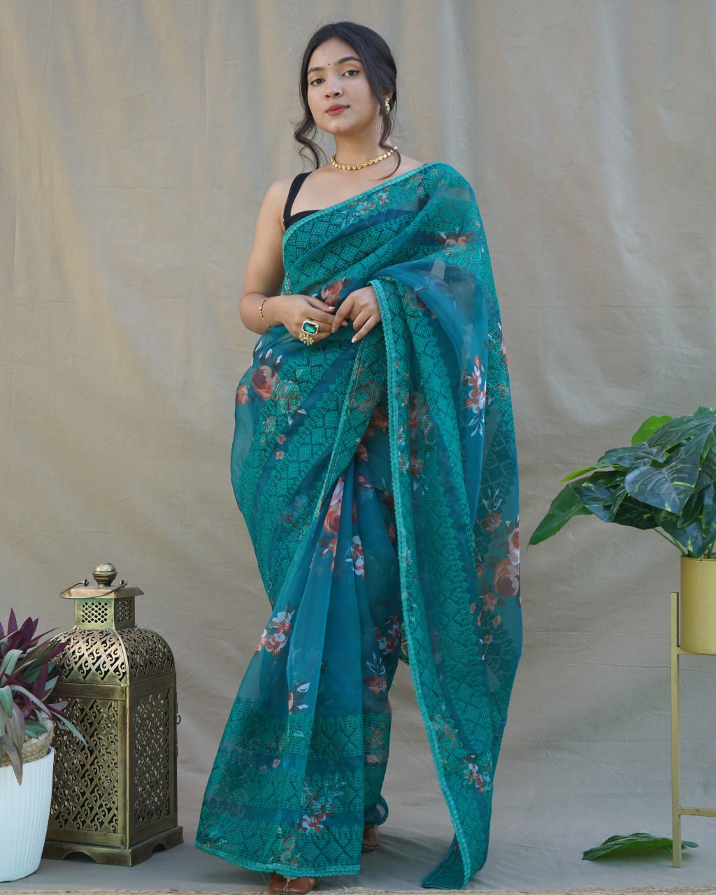 Nitya 1 New Designer Party Wear Organza Latest Saree Collection
